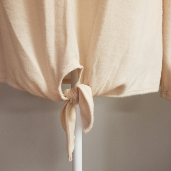 Native People Taupe Velvet Stripe Top - Picture 3 of 6